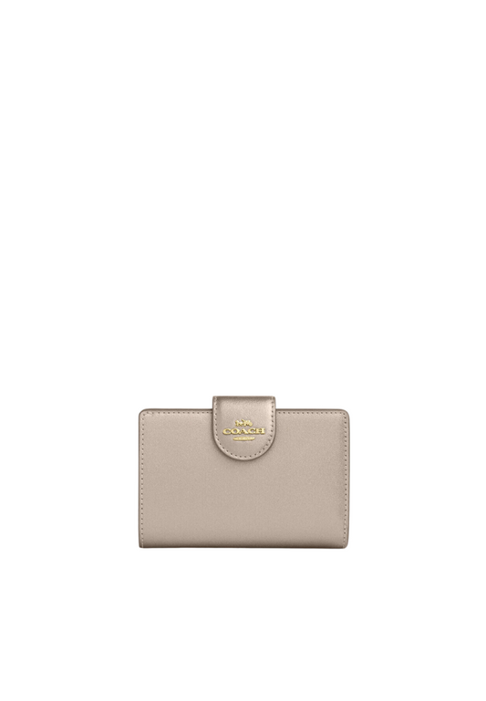 Coach Corner Zip Wallet Medium In Light Champagne CW528