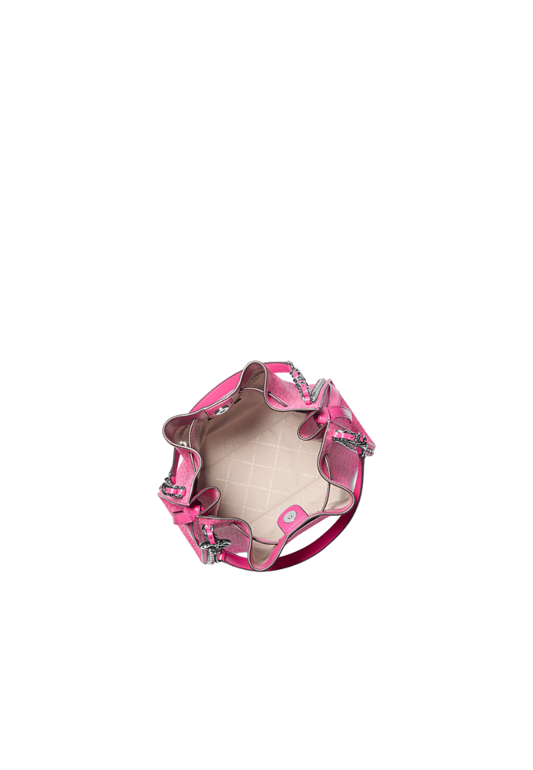 ( PREORDER ) Michael Kors Mina Large Signature Logo Chain Shoulder Bag In Dragonfruit 35H3S4ML3V