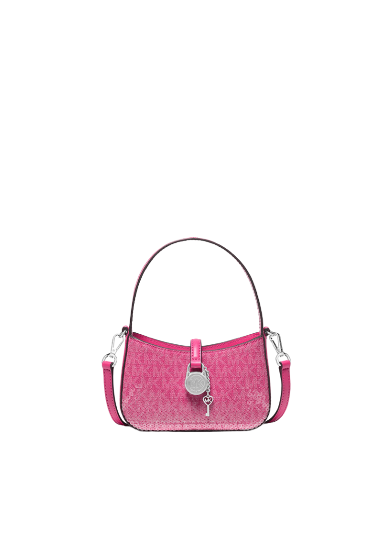 Michael Kors Lyra Extra-Small Signature Logo Crossbody Bag In Dragonfruit 35R5S1YC0B