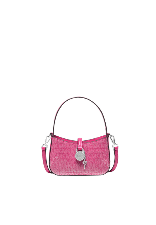 Michael Kors Lyra Extra-Small Signature Logo Crossbody Bag In Dragonfruit 35R5S1YC0B