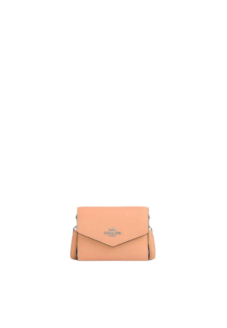 Coach Mini Envelope Wallet With Strap In Faded Blush CU170