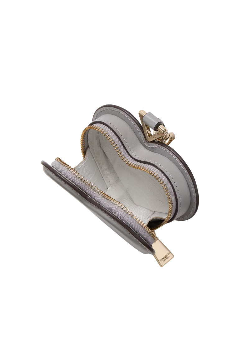 ( PREORDER ) Kate Spade Liv Heart Coin Purse In Nimbus Grey KK753