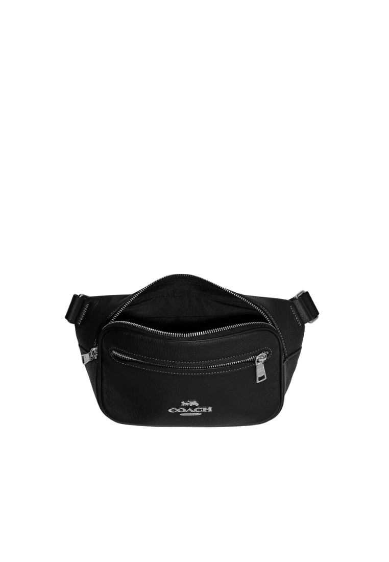 Coach Elias Belt Bag With Removable Round Coin Case In Black CJ507