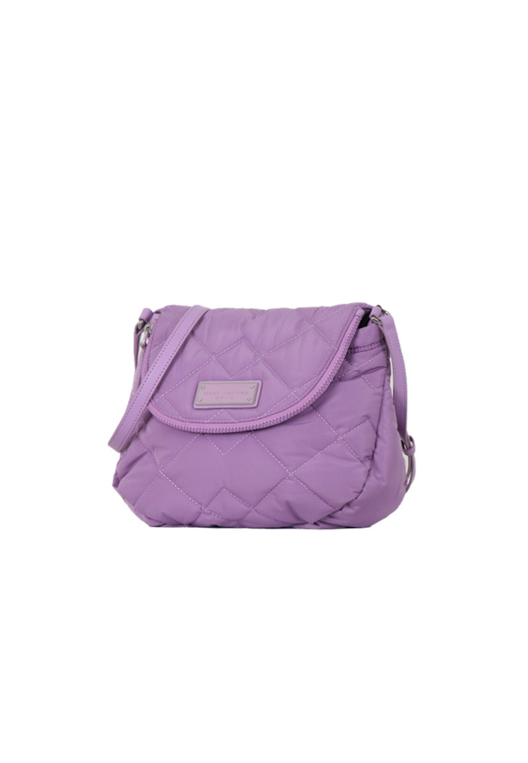 Marc Jacobs Quilted Nylon Messenger Bag In Regal Orchid M0011324