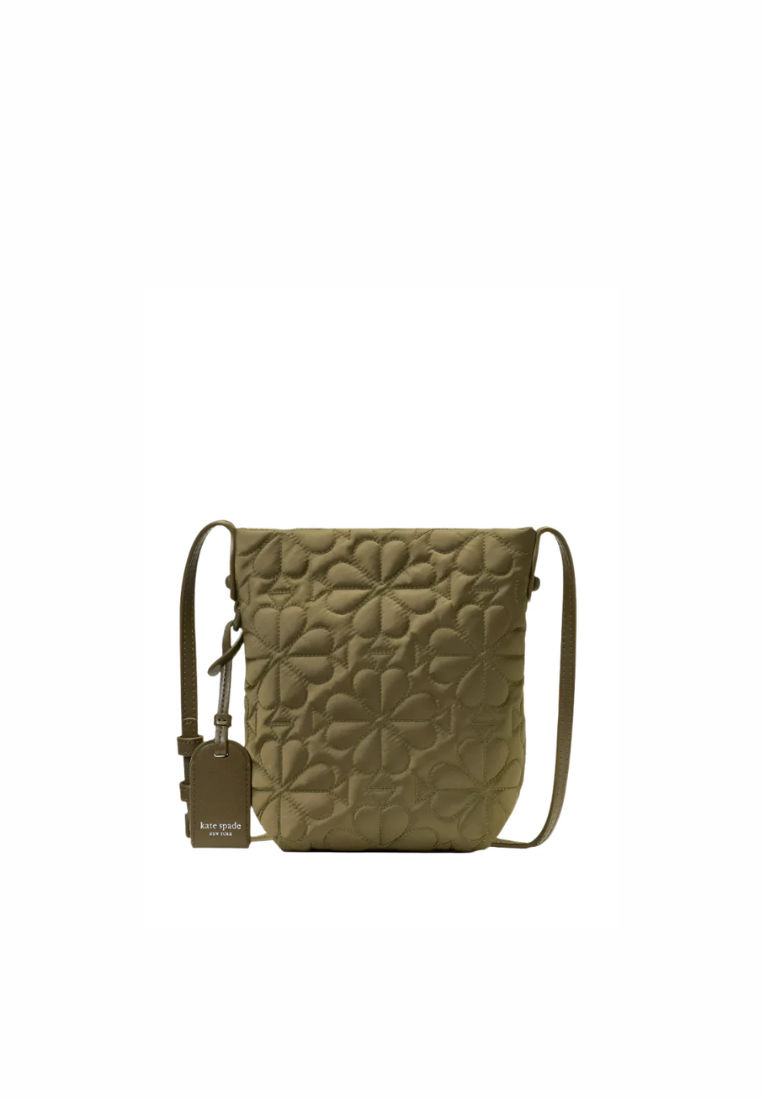 Kate Spade Tilly Crossbody Bag Quilted Small In Oolong Gre KL640
