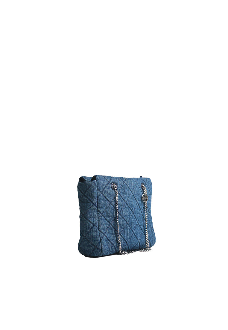 Tory Burch Willa Denim Small Zip Tote Bag In Denim 166187