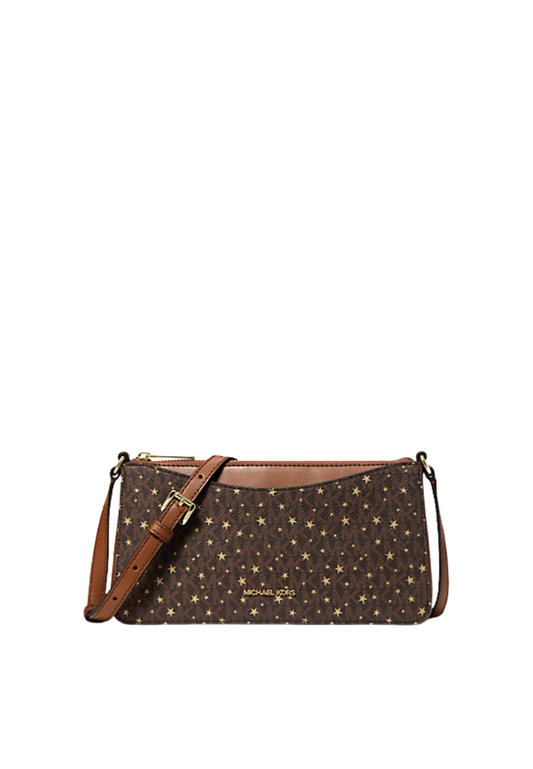 ( PREORDER ) Michael Kors Arden Medium Printed Signature Logo Crossbody Bag In Brown 35F5G4XC8I