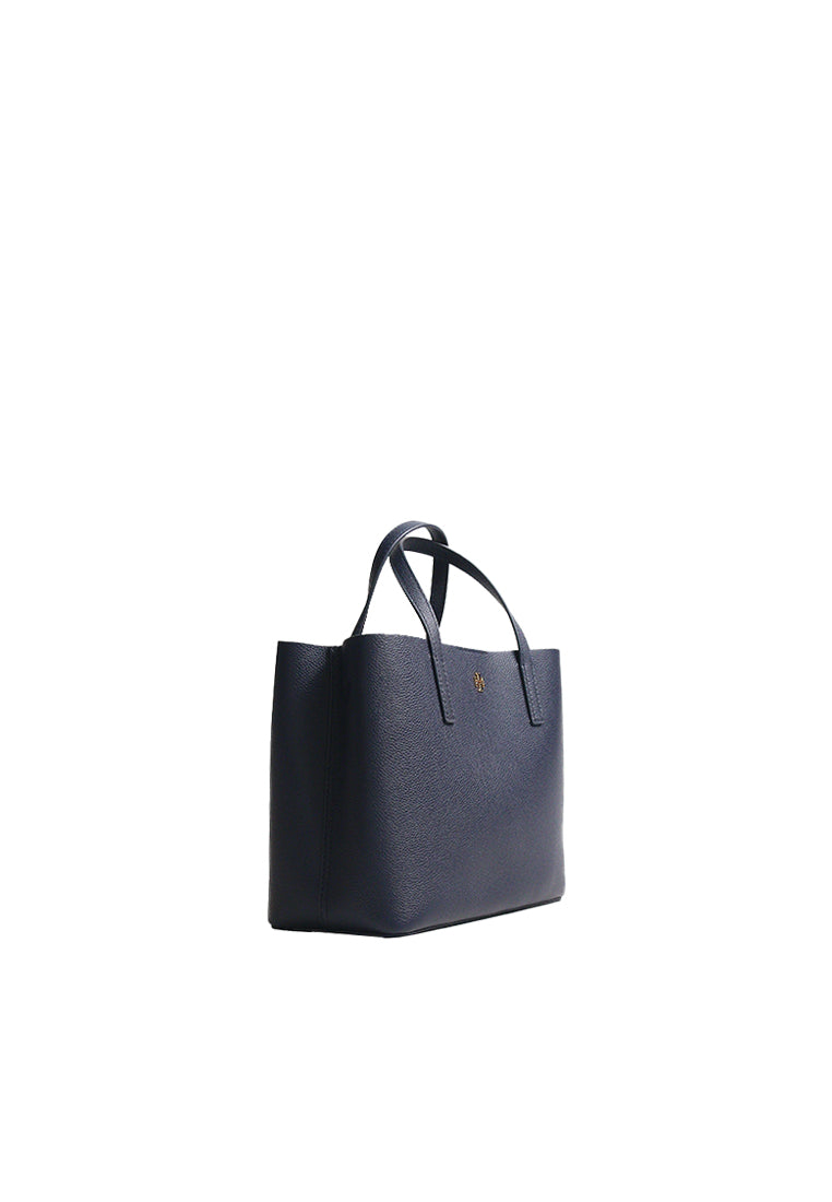 Tory Burch Blake Small Tote Bag In Tory Navy Almond Flour 170470