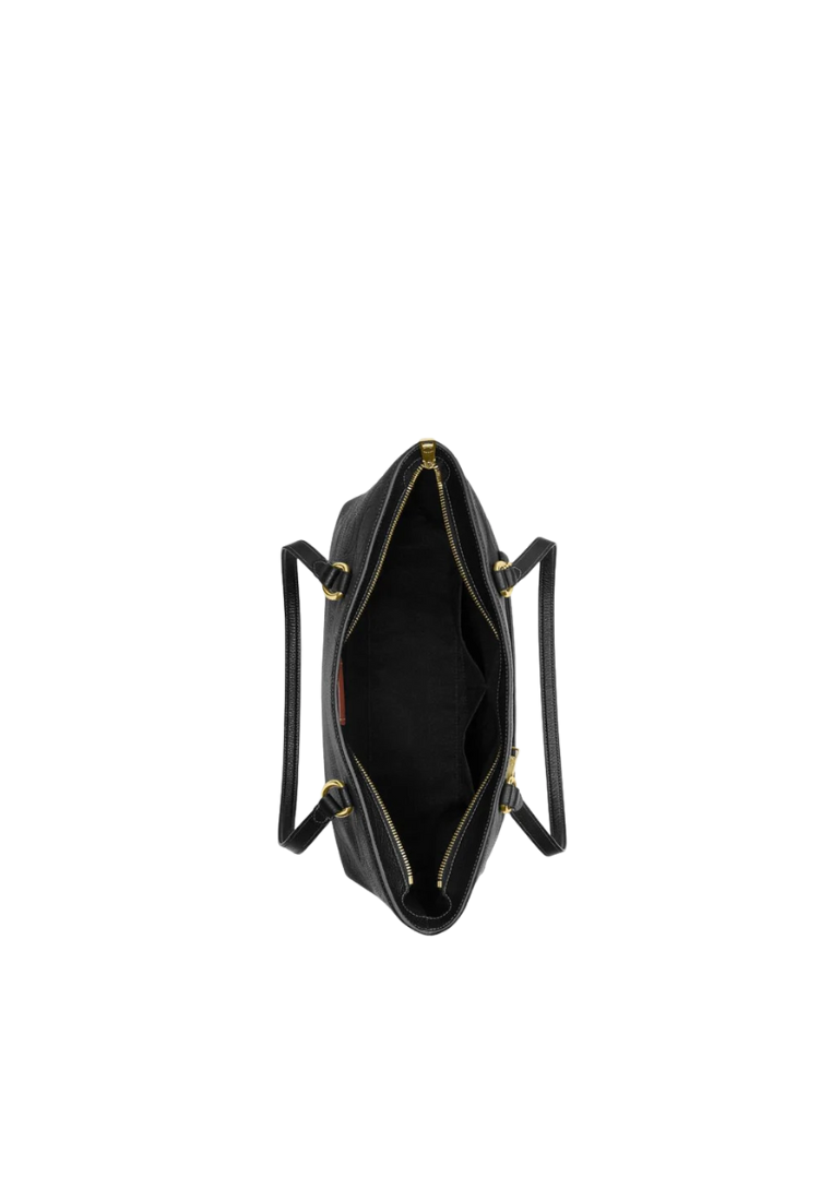 ( PREORDER ) Coach Station In Signature Leather Tote Bag In Gold Black CCD49