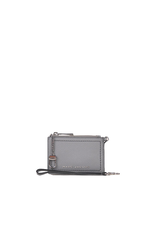 Marc Jacobs Groove Top Zip Wristlet In Rock Grey S102L01RE22