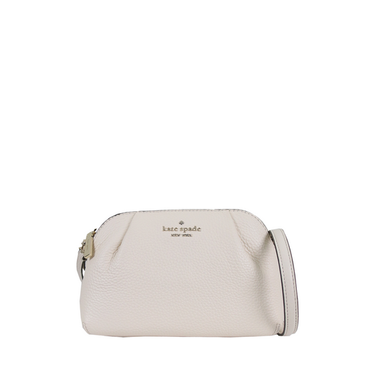 ( AS IS ) Kate Spade Dumpling Small KA576 Convertible Crossbody With Wristlet Strap In Parchment