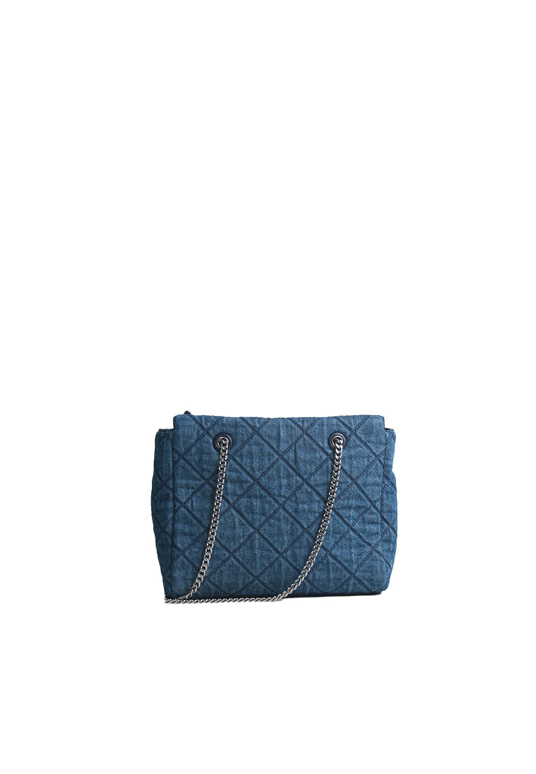 Tory Burch Willa Denim Small Zip Tote Bag In Denim 166187