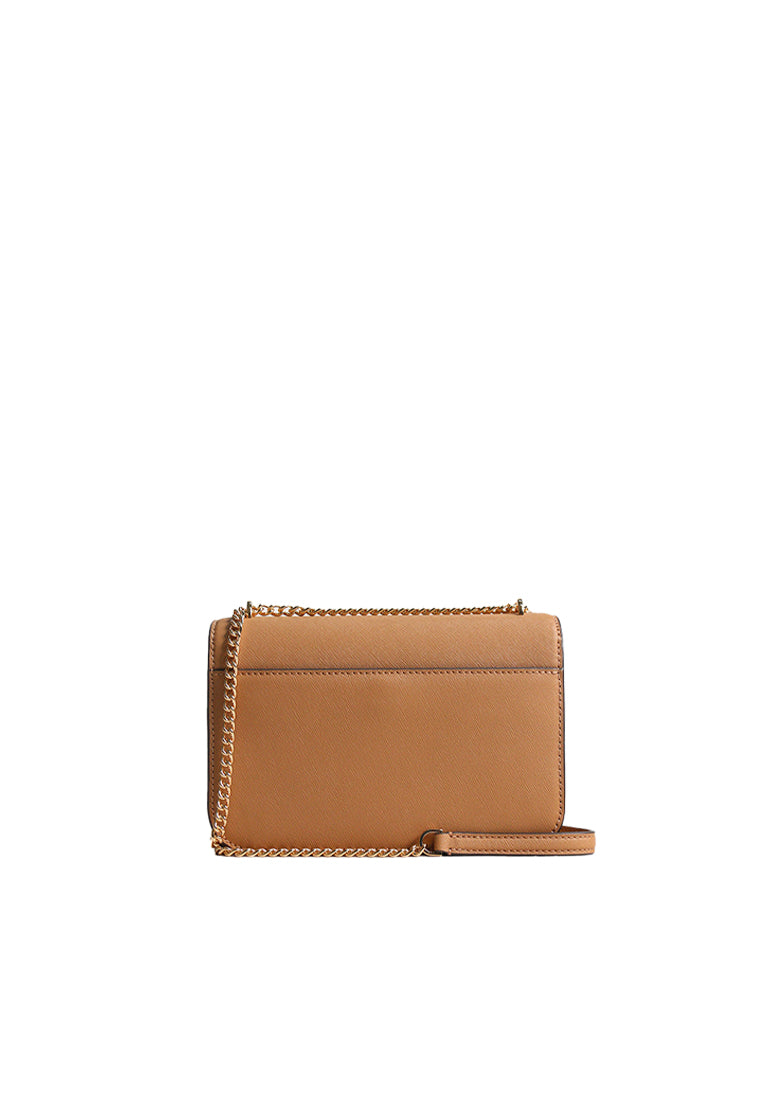 Tory Burch Emerson Saffiano Leather Shoulder Bag In Cardamom 159585
