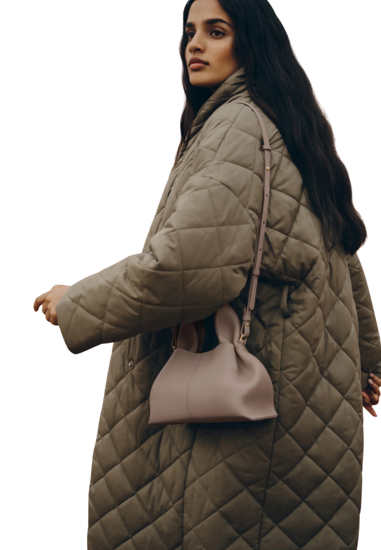 ( PREORDER ) Polene Numero Neuf Mini Crossbody Bag In Textured Taupe