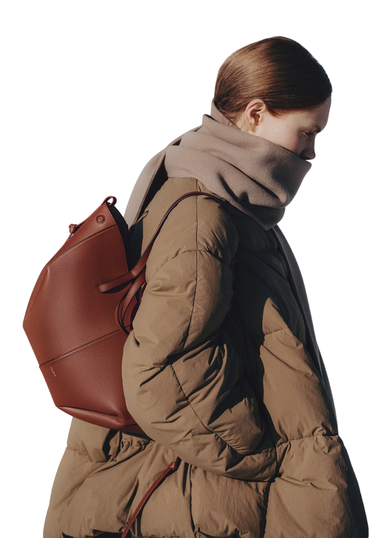 ( PREORDER ) Polene Cyme Mini Tote Bag In Red Clay