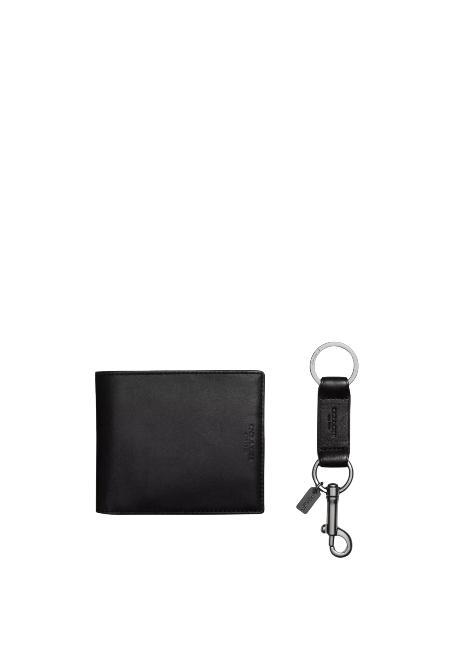 Coach Boxed 3 In 1 Wallet Gift Set In Black CS433