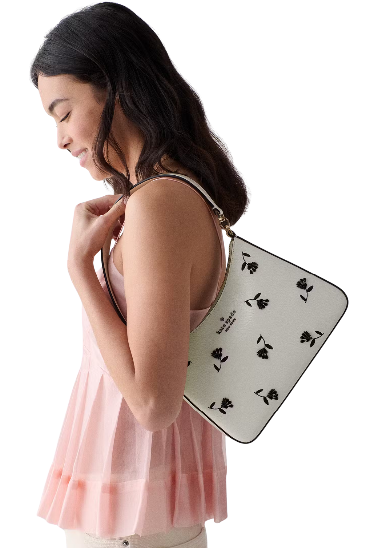 ( PREORDER ) Kate Spade Margot Floral Shoulder Bag In Meringue Multi KN604