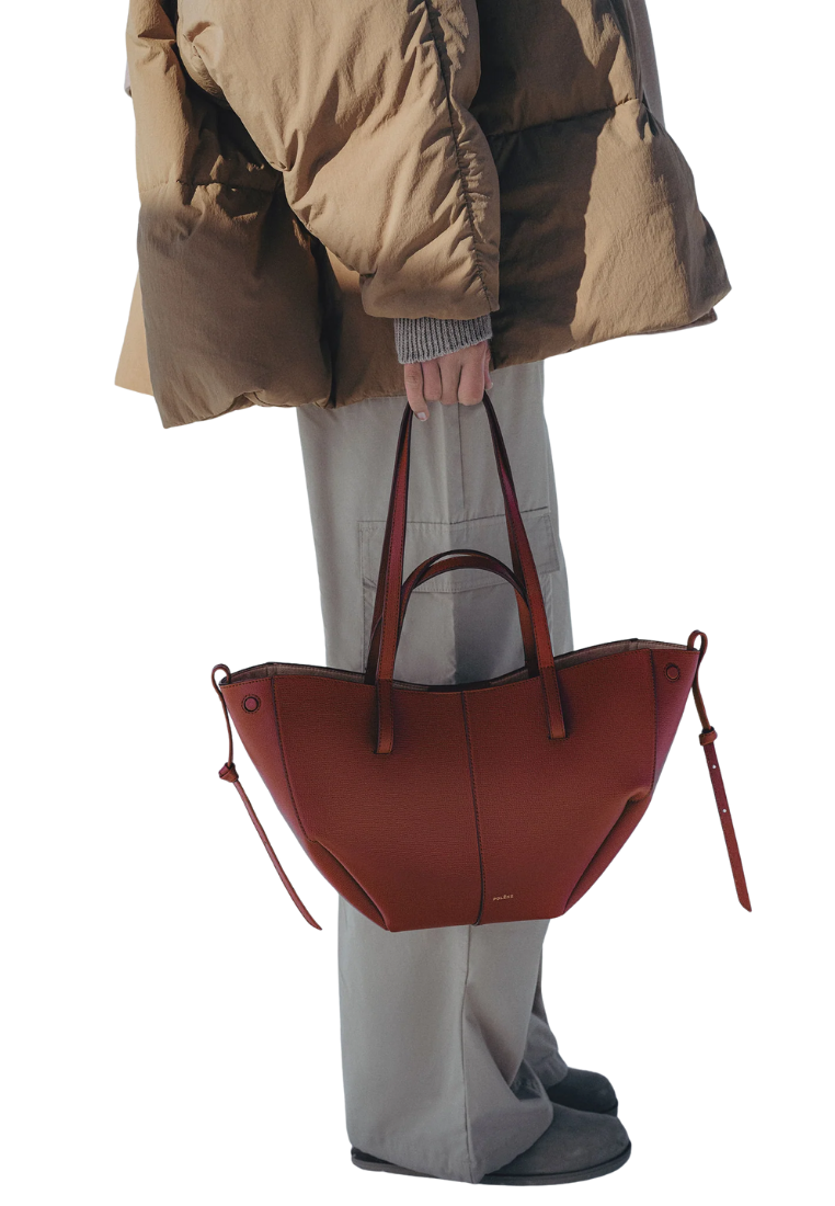 ( PREORDER ) Polene Cyme Mini Tote Bag In Red Clay