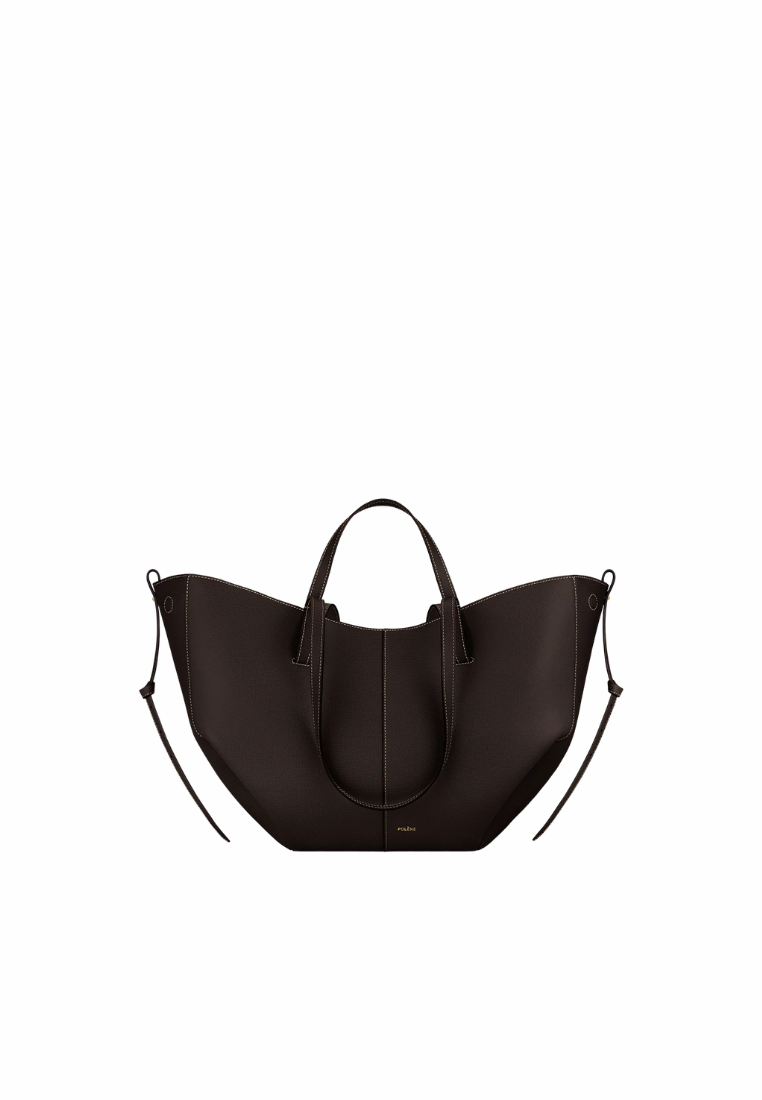 ( PREORDER ) Polene Cyme Tote Bag In Textured Ebony