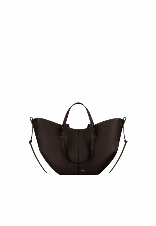 ( PREORDER ) Polene Cyme Tote Bag In Textured Ebony