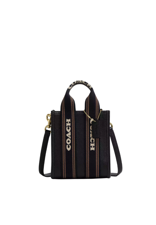 ( PREORDER ) Coach Smith Mini Tote Bag In Black Multi CCF80