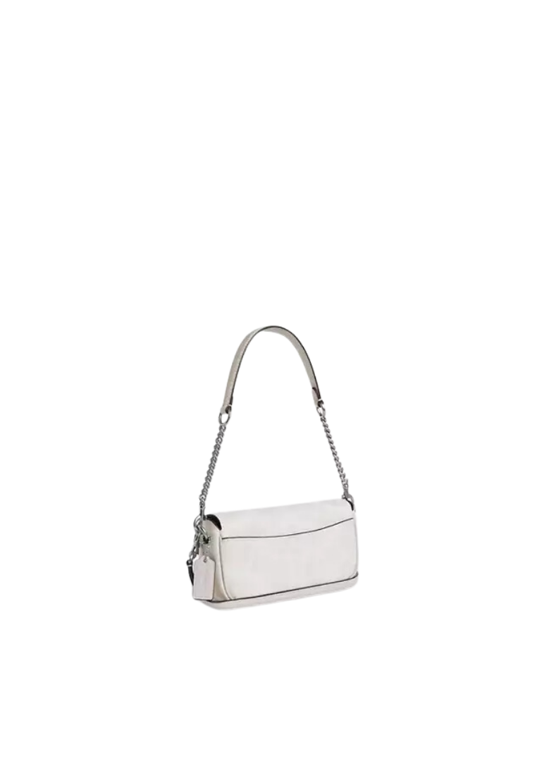 ( PREORDER ) Coach Hailey Flap Shoulder Bag In White Chalk CAN70