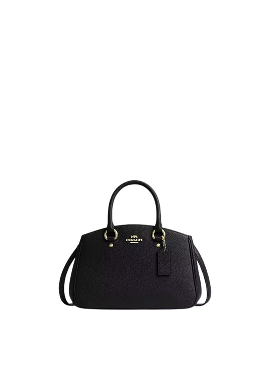 ( PREORDER ) Coach Savannah Small Carryall Bag In Gold Black CAK54