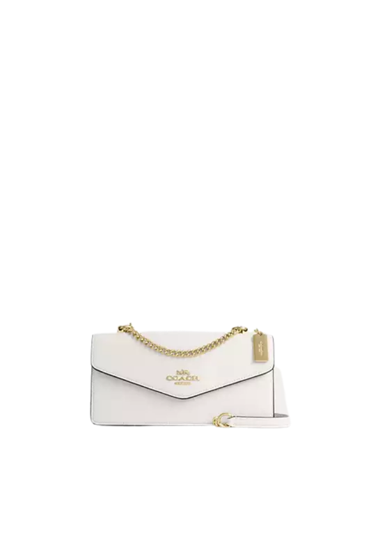 ( PREORDER ) Coach Klare Envelope Crossbody Bag In Gold Chalk CBI98
