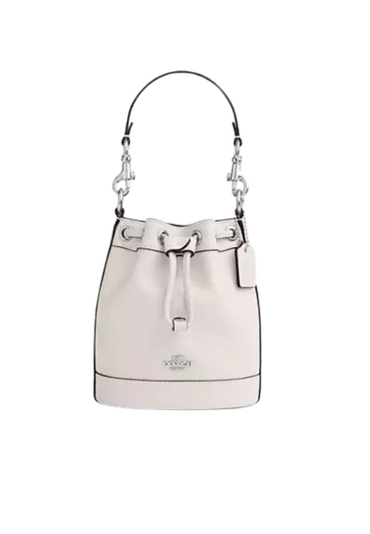 ( PREORDER ) Coach Mini Bucket Crossbody In Silver Chalk CR144