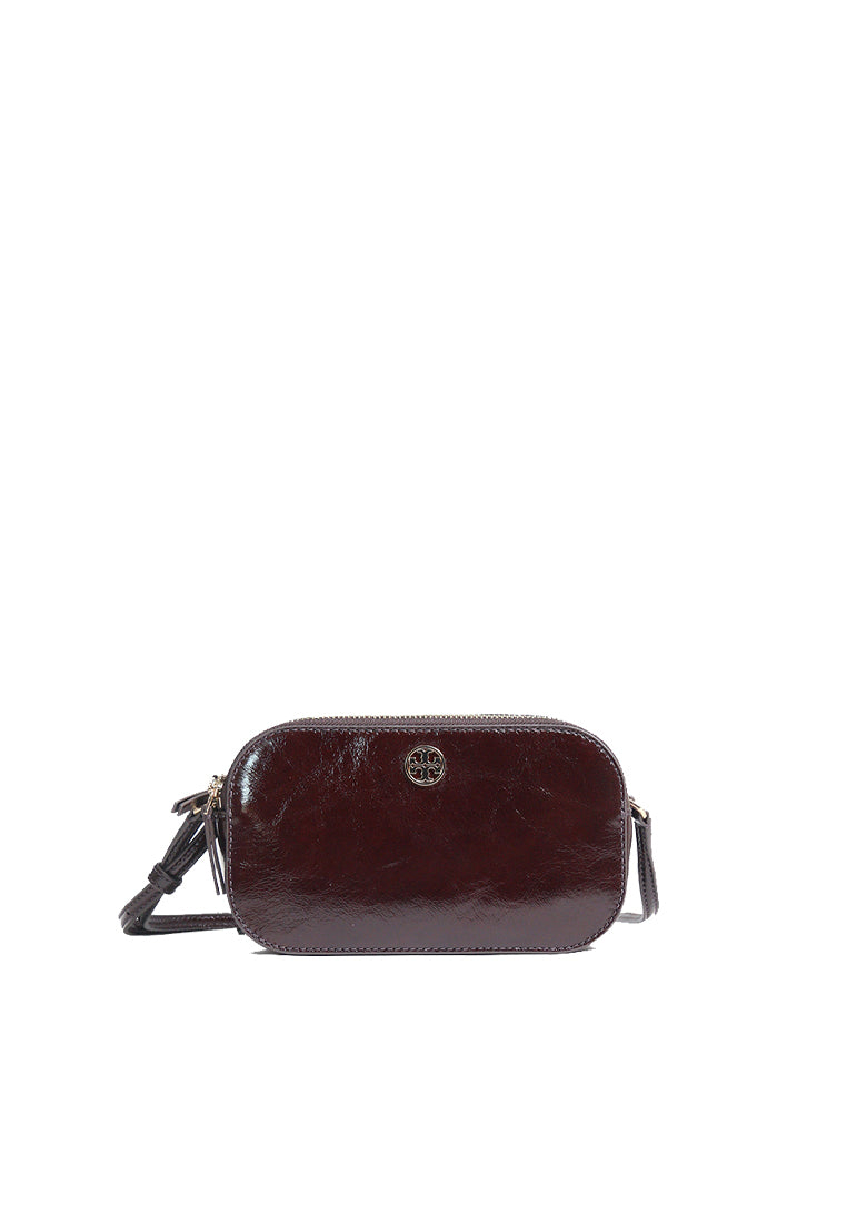 Tory Burch Crinkle Camera Bag In Tempranillo 176893