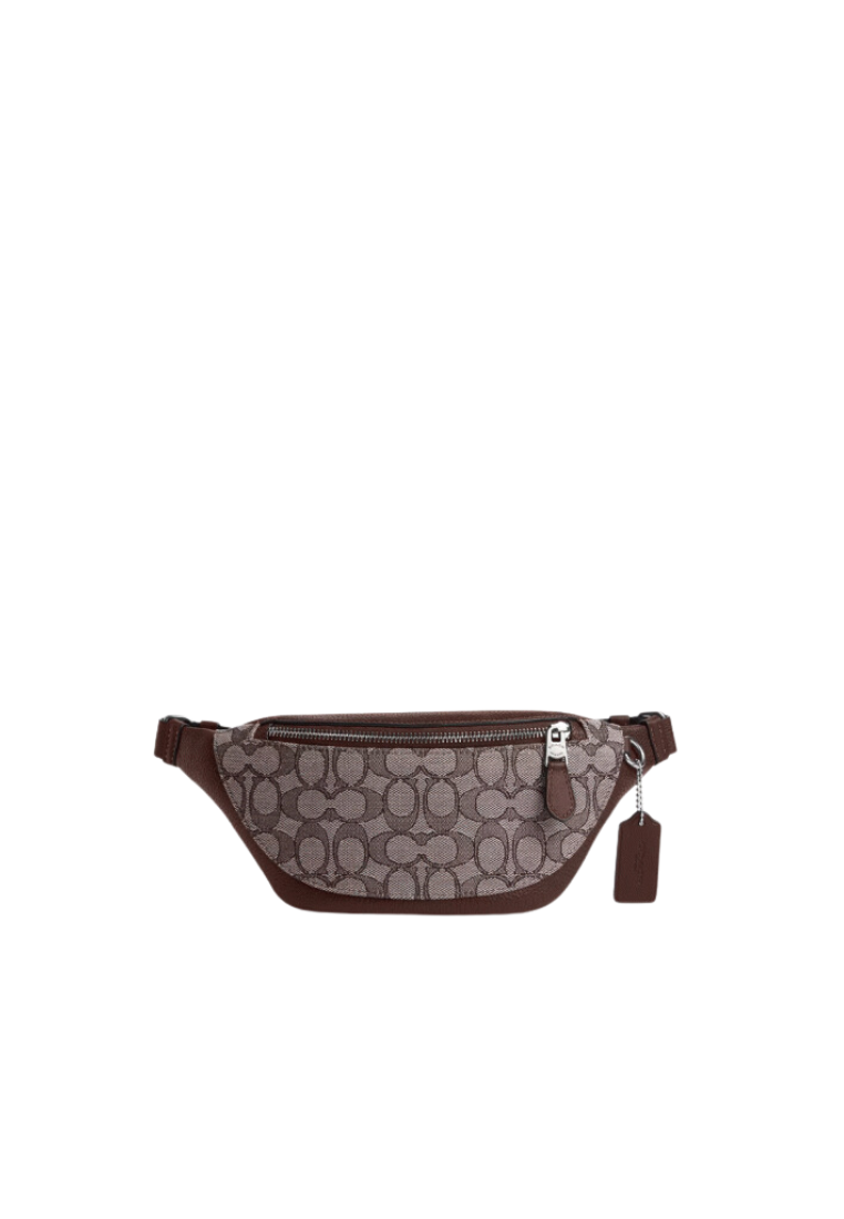 Coach Warren Mini Belt bag In Signature Jacquard In Maple CT871