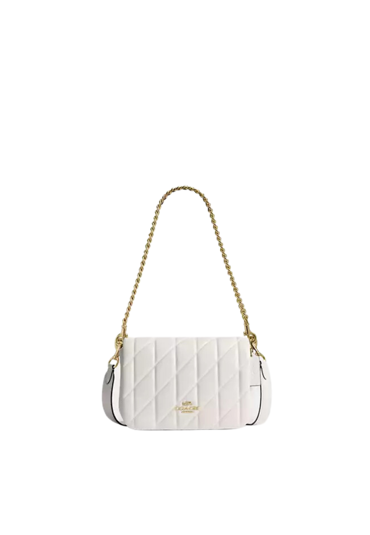 ( PREORDER ) Coach Quinn Shoulder Bag In Gold Chalk CY663