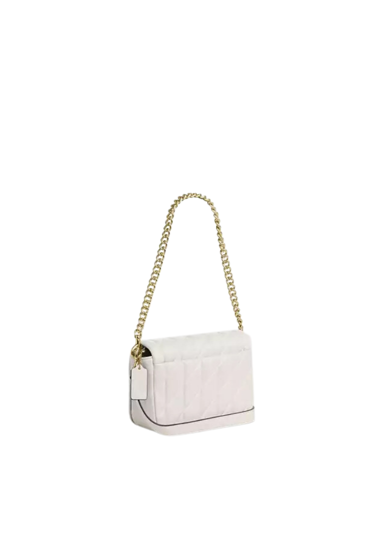 ( PREORDER ) Coach Quinn Shoulder Bag In Gold Chalk CY663