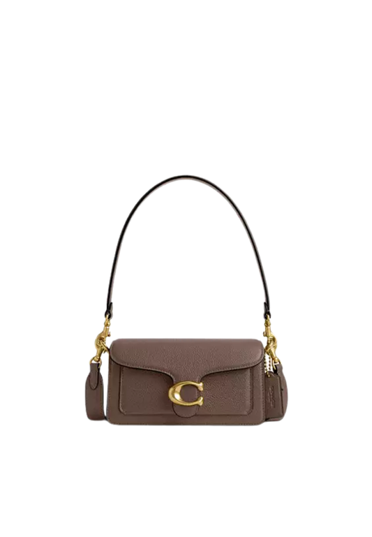 ( PREORDER ) Coach Tabby 20 Shoulder Bag In Brass Dark Stone CY201