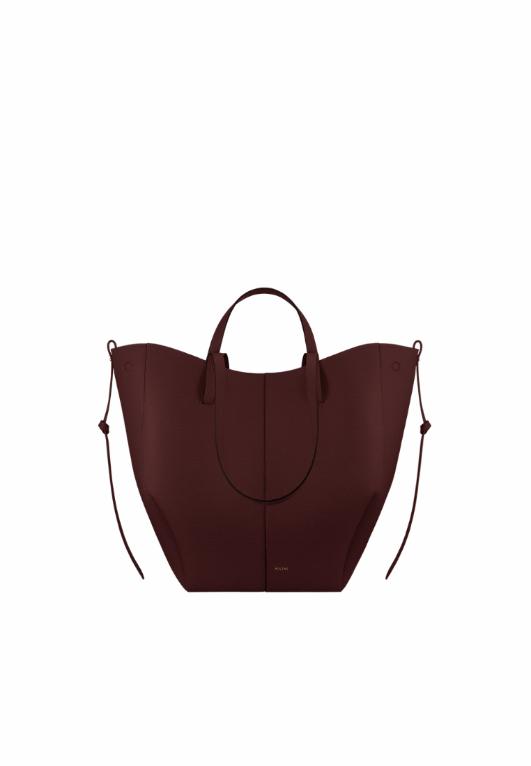 ( PREORDER ) Polene Cyme Tote Bag In Textured Black Cherry