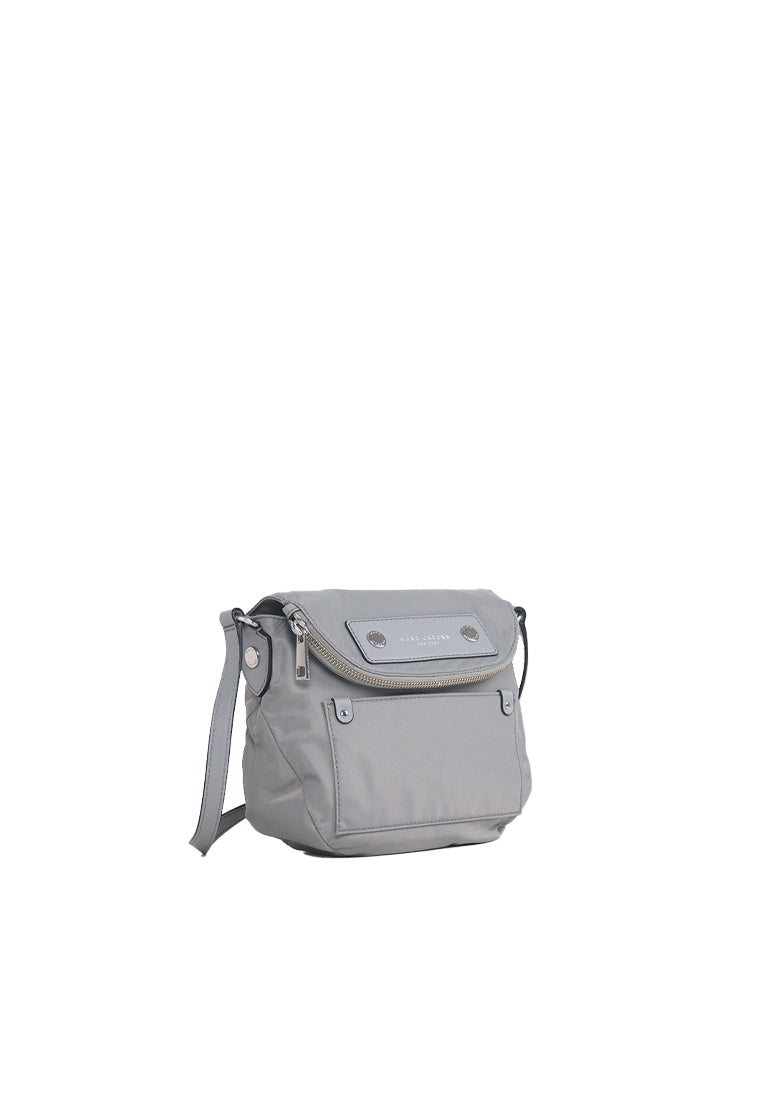 Marc Jacobs Preppy Mini Nylon Messenger Crossbody bag In Rock Grey M0012909