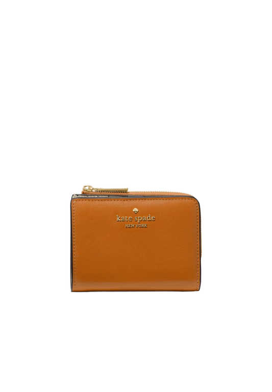 Kate Spade Small L-zip Wallet In Orange Jas KO180