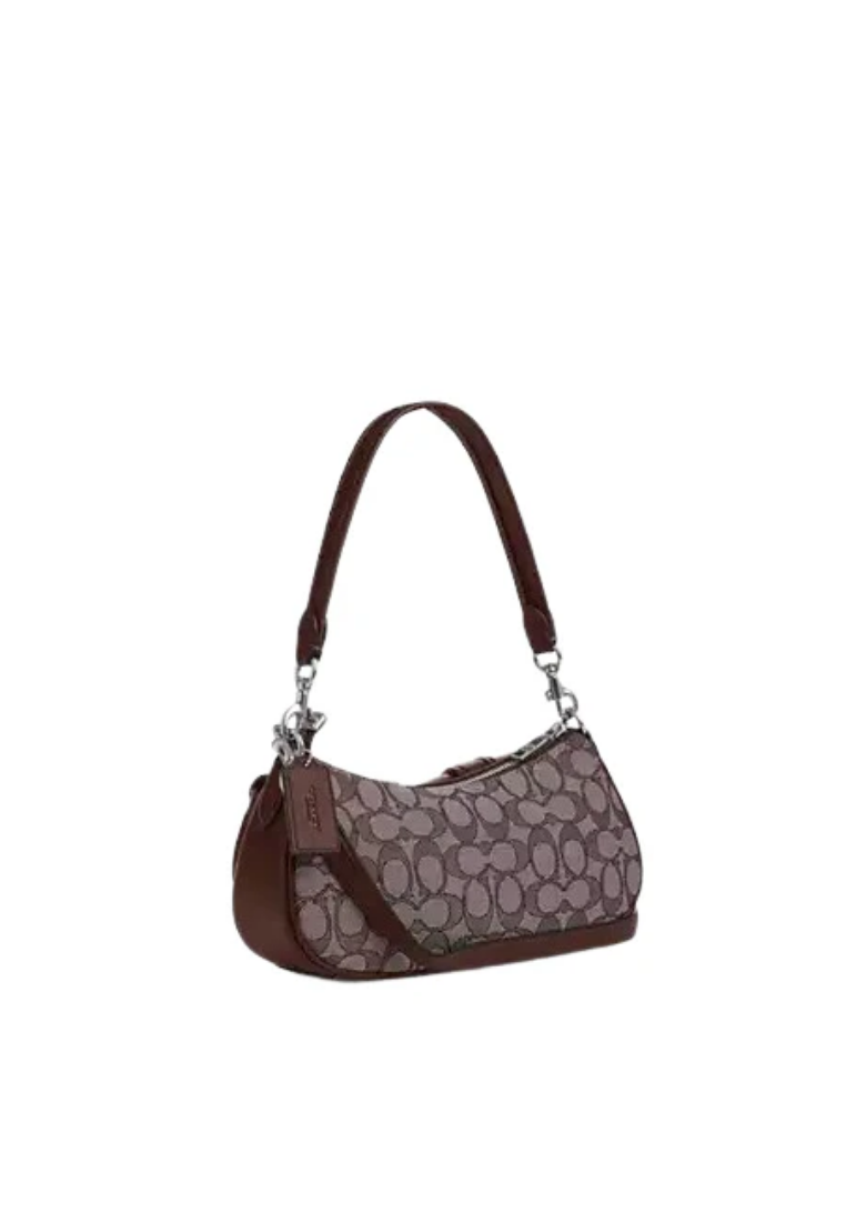 ( PREORDER ) Coach Ashton In Signature Jacquard Crossbody Bag In Oak Maple CBJ00