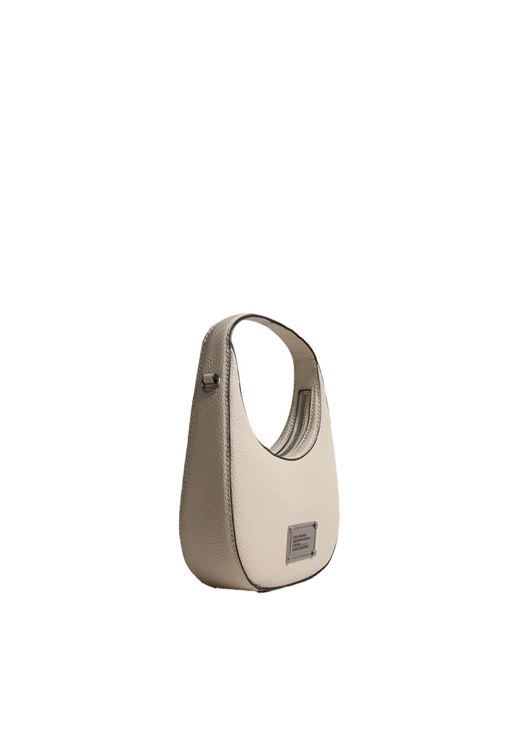 Marc Jacobs The Plaza Small Crescent Crossbody Bag In Marshmallow 4R5HSH0102H01