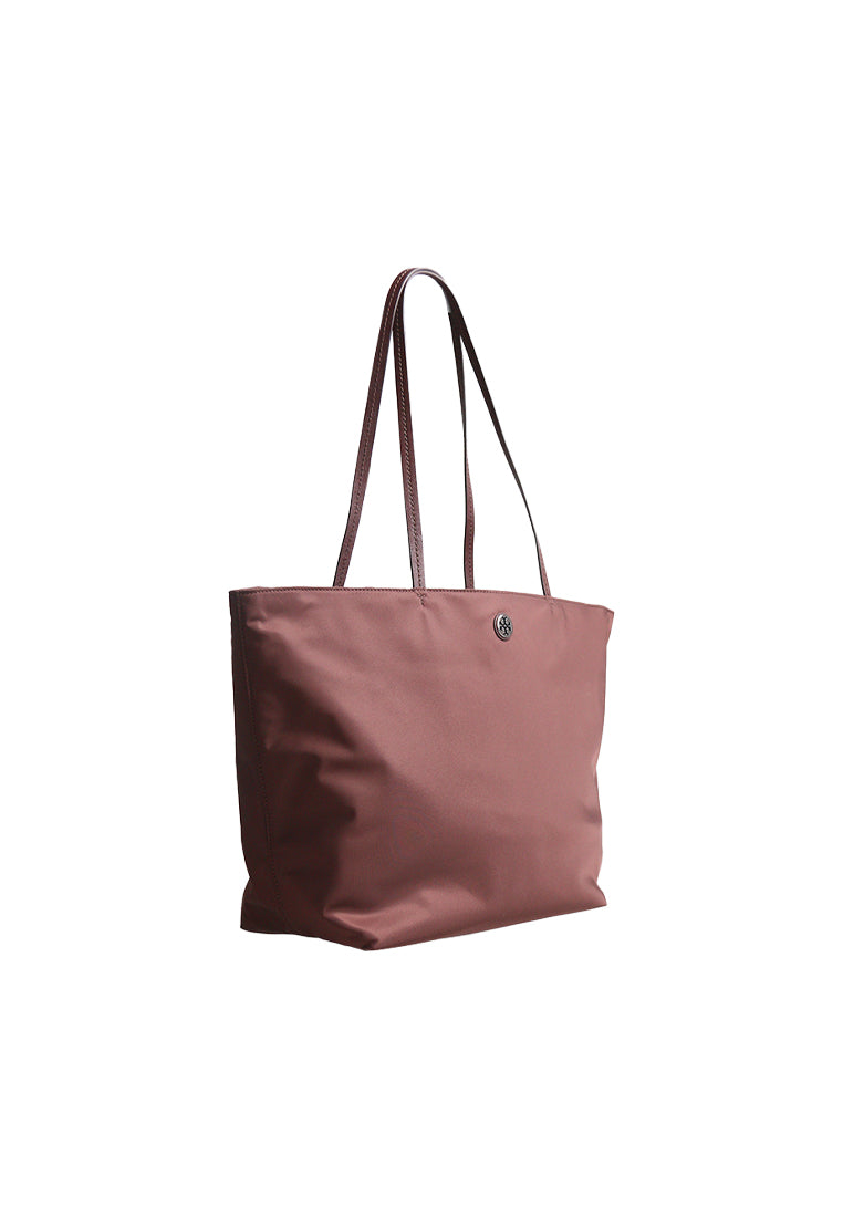 Tory Burch Large Nylon Tote Bag In Truffle 176047