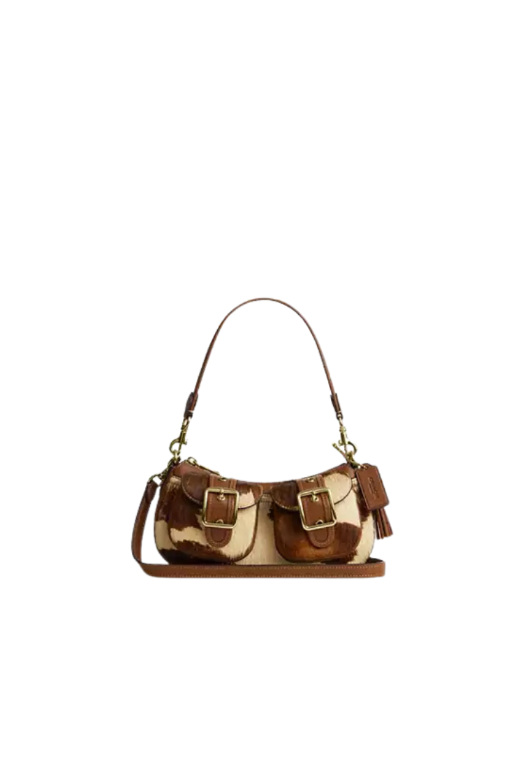 ( PREORDER ) Coach Ashton In Haircalf With Cow Print Shoulder Bag In Cow Multi CDW47