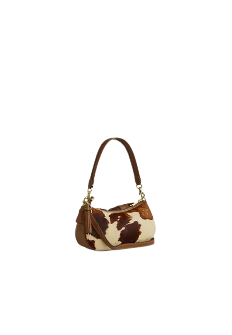 ( PREORDER ) Coach Ashton In Haircalf With Cow Print Shoulder Bag In Cow Multi CDW47