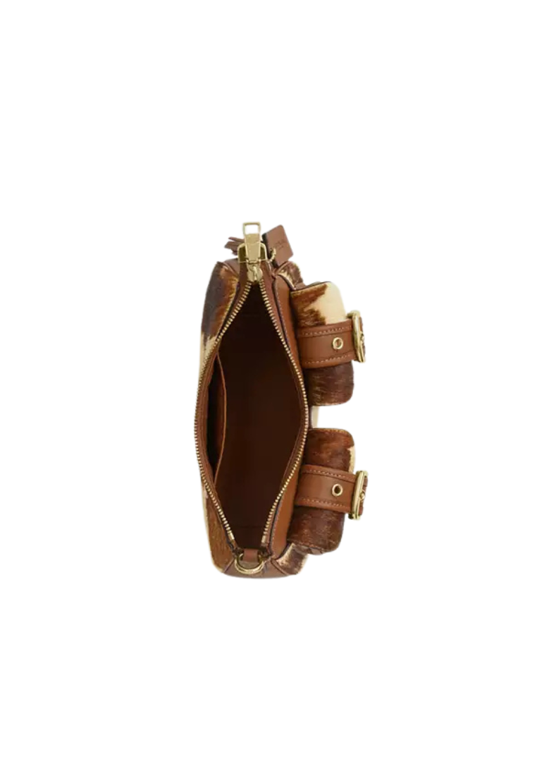 ( PREORDER ) Coach Ashton In Haircalf With Cow Print Shoulder Bag In Cow Multi CDW47