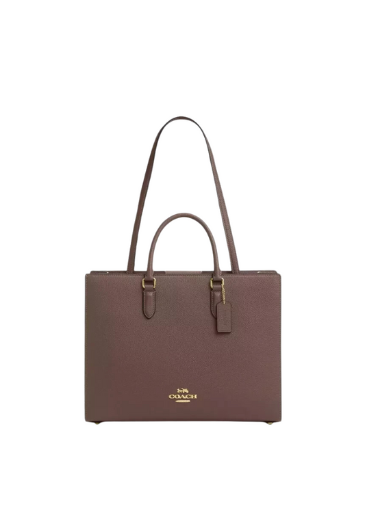 ( PREORDER ) Coach Maggie Tote Bag In Dark Stone CY666