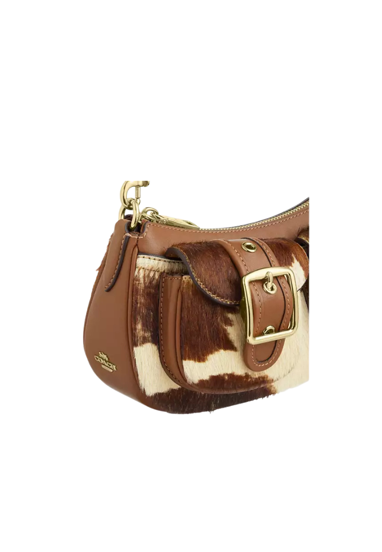 ( PREORDER ) Coach Ashton In Haircalf With Cow Print Shoulder Bag In Cow Multi CDW47