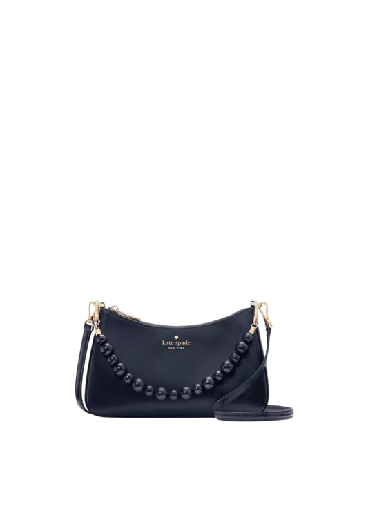 ( PREORDER ) Kate Spade Madison Faux Pearl Medium Crossbody Bag In Parisian Navy KI932