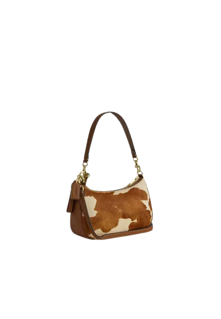 ( PREORDER ) Coach Teri In Haircalf With Cow Print Shoulder Bag In Cow Multi CDW45