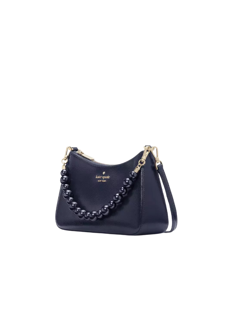 ( PREORDER ) Kate Spade Madison Faux Pearl Medium Crossbody Bag In Parisian Navy KI932