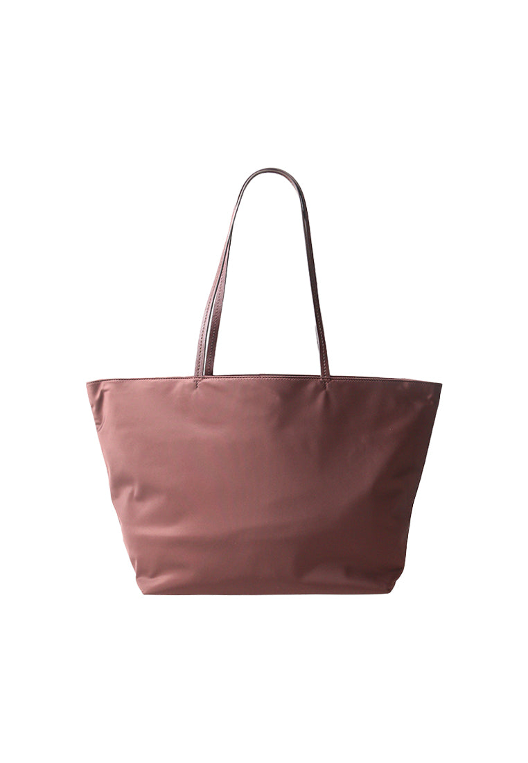 Tory Burch Large Nylon Tote Bag In Truffle 176047