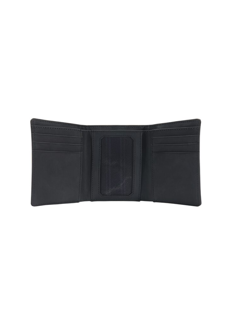 ( AS IS ) Carhartt Saddle Leather Trifold Wallet In Black WW0208